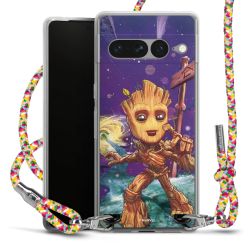 New Carry Case Transparent Stoff colourful/silber