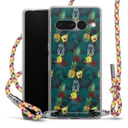 New Carry Case Transparent Stoff colourful/silber