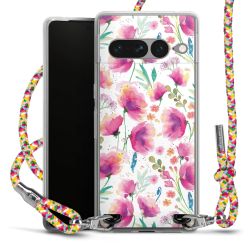 New Carry Case Transparent Stoff colourful/silber