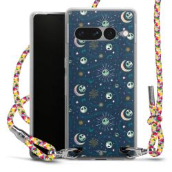 New Carry Case Transparent Stoff colourful/silber