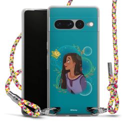 New Carry Case Transparent Stoff colourful/silber