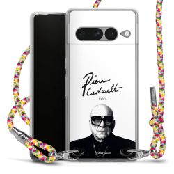 New Carry Case Transparent Stoff colourful/silber