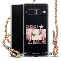 New Carry Case Transparent Stoff colourful/silber