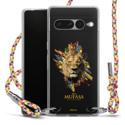 New Carry Case Transparent Stoff colourful/silber