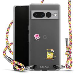 New Carry Case Transparent Stoff colourful/silber