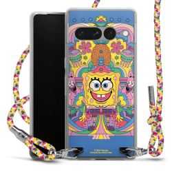 New Carry Case Transparent Stoff colourful/silber