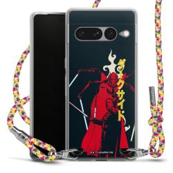 New Carry Case Transparent Stoff colourful/silber