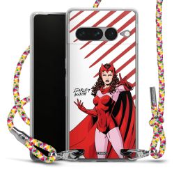 New Carry Case Transparent Stoff colourful/silber