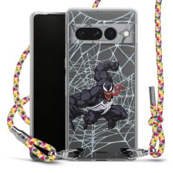 New Carry Case Transparent Stoff colourful/silber