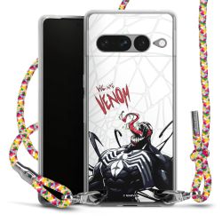 New Carry Case Transparent Stoff colourful/silber