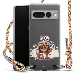 New Carry Case Transparent Stoff colourful/silber