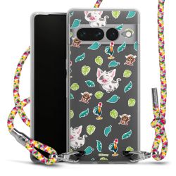 New Carry Case Transparent Stoff colourful/silber