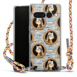 New Carry Case Transparent Stoff colourful/silber