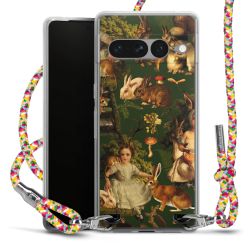 New Carry Case Transparent Stoff colourful/silber