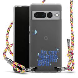 New Carry Case Transparent Stoff colourful/silber