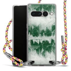 New Carry Case Transparent Stoff colourful/silber