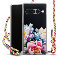 New Carry Case Transparent Stoff colourful/silber