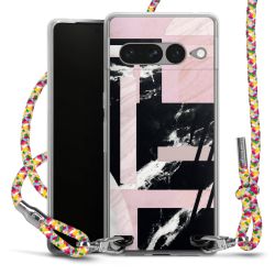 New Carry Case Transparent Stoff colourful/silber