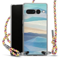 New Carry Case Transparent Stoff colourful/silber