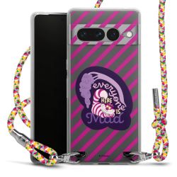 New Carry Case Transparent Stoff colourful/silber