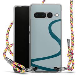 New Carry Case Transparent Stoff colourful/silber