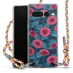 New Carry Case Transparent Stoff colourful/silber