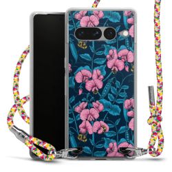 New Carry Case Transparent Stoff colourful/silber