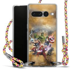 New Carry Case Transparent Stoff colourful/silber