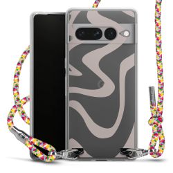 New Carry Case Transparent Stoff colourful/silber