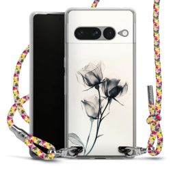 New Carry Case Transparent Stoff colourful/silber