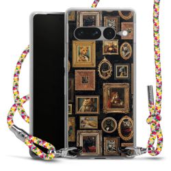 New Carry Case Transparent Stoff colourful/silber