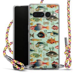 New Carry Case Transparent Stoff colourful/silber