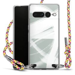 New Carry Case Transparent Stoff colourful/silber