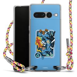 New Carry Case Transparent Stoff colourful/silber