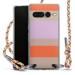 New Carry Case Transparent Stoff colourful/silber