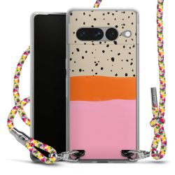 New Carry Case Transparent Stoff colourful/silber