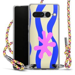 New Carry Case Transparent Stoff colourful/silber