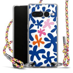 New Carry Case Transparent Stoff colourful/silber