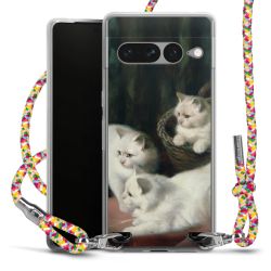 New Carry Case Transparent Stoff colourful/silber