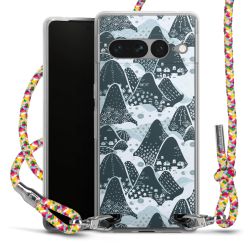 New Carry Case Transparent Stoff colourful/silber