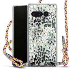 New Carry Case Transparent Stoff colourful/silber