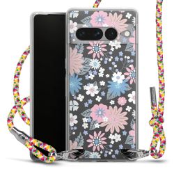 New Carry Case Transparent Stoff colourful/silber