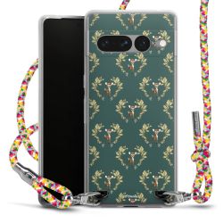 New Carry Case Transparent Stoff colourful/silber