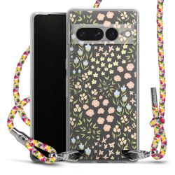 New Carry Case Transparent Stoff colourful/silber