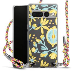 New Carry Case Transparent Stoff colourful/silber