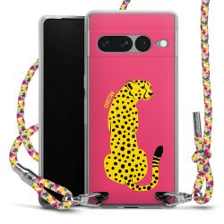 New Carry Case Transparent Stoff colourful/silber