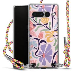 New Carry Case Transparent Stoff colourful/silber