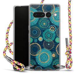 New Carry Case Transparent Stoff colourful/silber