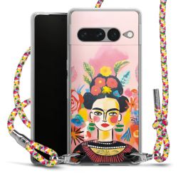 New Carry Case Transparent Stoff colourful/silber