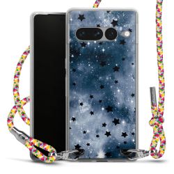 New Carry Case Transparent Stoff colourful/silber